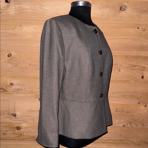 Talbots Brown / tan Blazer Tailored Suit Jacket XL see measurements no size tag - Picture 10 of 16